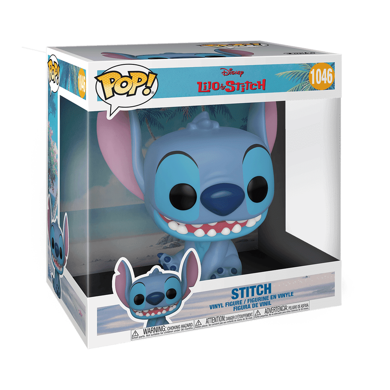 Funko Pop Jumbo: Lilo y Stitch - Stitch Jumbo de 10 Pulgadas