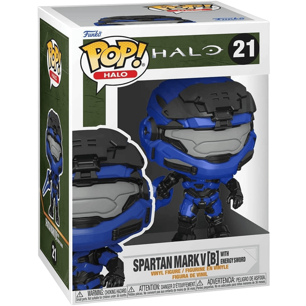 Funko Pop Games: Halo Infinite - Mark V con Espada de Energia Azul