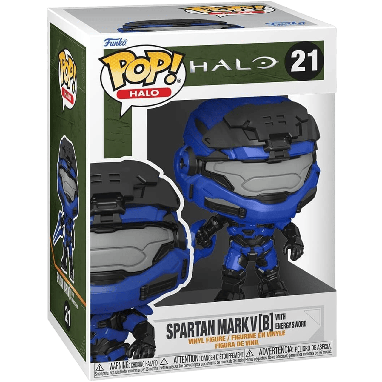 Funko Pop Games: Halo Infinite - Mark V con Espada de Energia Azul