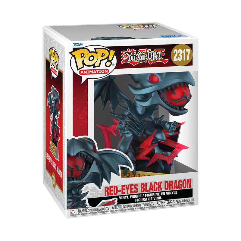 Funko Pop Premium: Yu Gi Oh - Dragon Negro de Ojos Rojos Carta