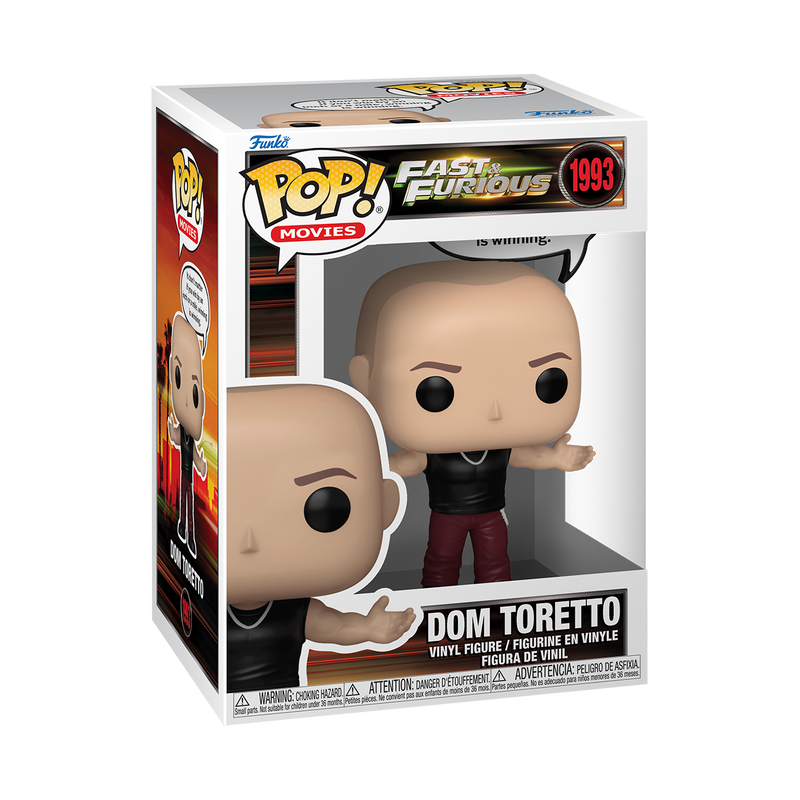 Funko Pop Sayings: Rapido y Furioso - Dominic Toretto