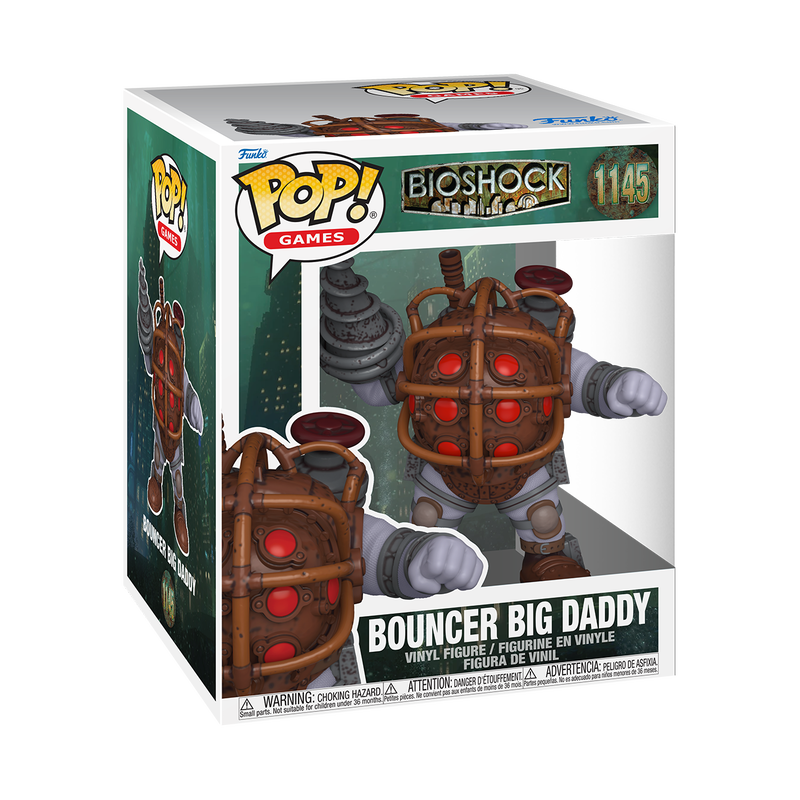 Funko Pop Super: Bioshock - Bouncer Big Daddy 6 Pulgadas