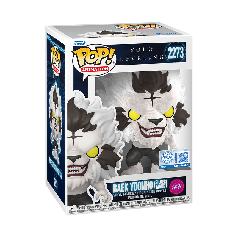 Funko Pop Animation: Solo Leveling - Baek Yoonho Silver Mane Exclusivo