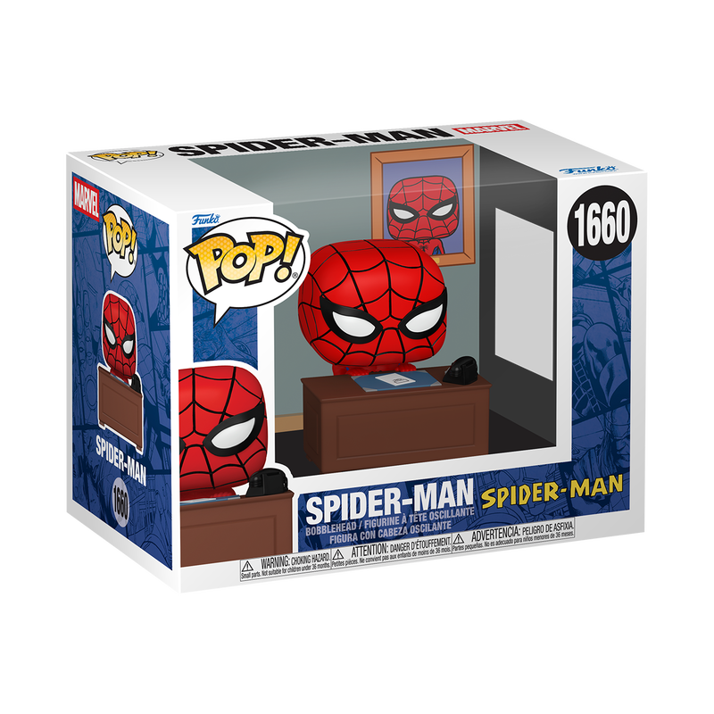 Funko Pop Premium: Marvel Meme - Spiderman con escritorio