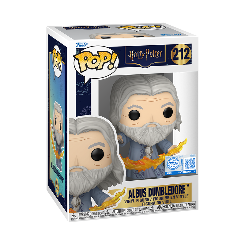 Funko Pop Movies: Harry Potter - Dumbledore con llamas (Exclusivo)