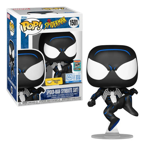 Funko Pop Marvel: Spiderman TV - Black Suit Spidey Exclusivo