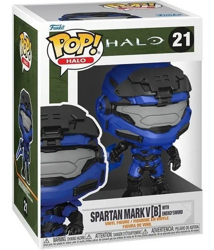 Funko Pop Games: Halo Infinite - Mark V con Espada de Energia Azul