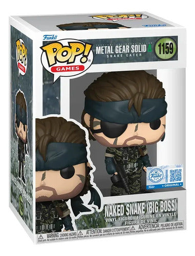 Funko Pop Games: Metal Gear Solid 3 - Naked Snake Big Boss Exclusivo