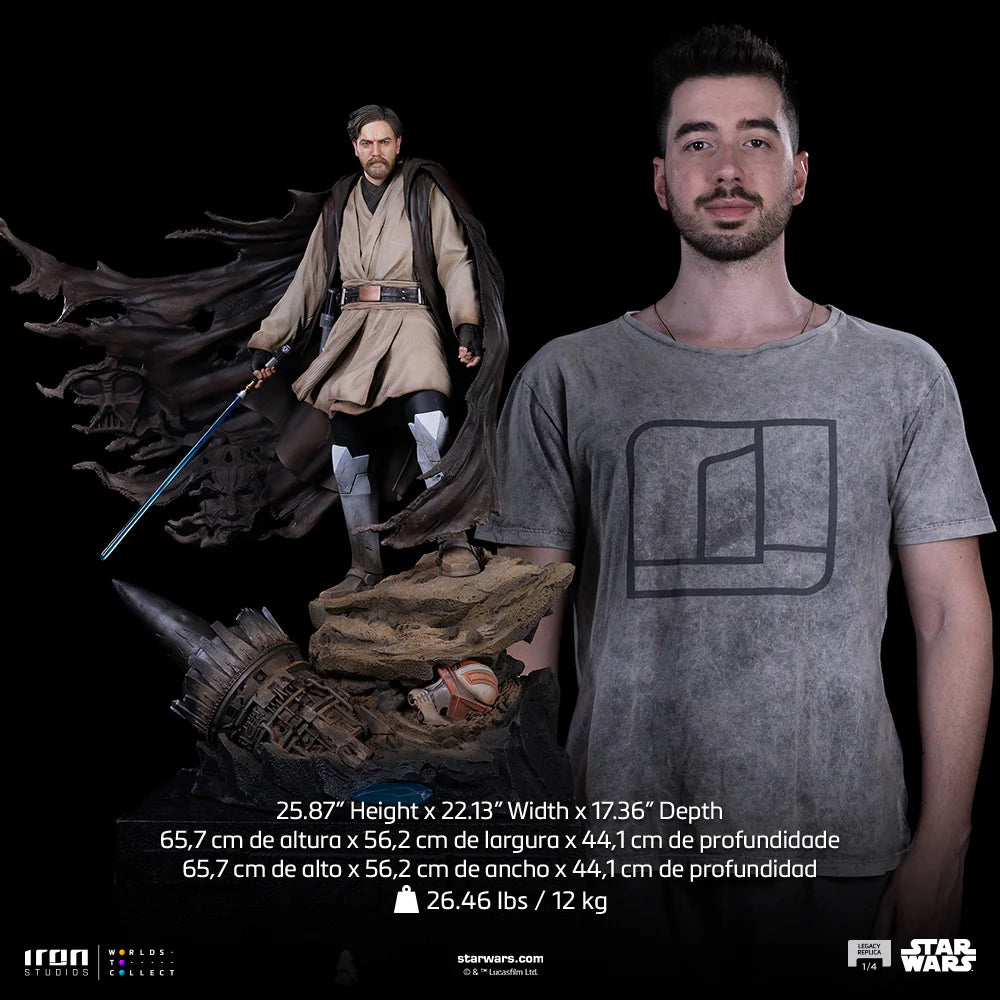 Iron Studios:  Star Wars - Obi  Wan Signatures Escala De Arte  1/10