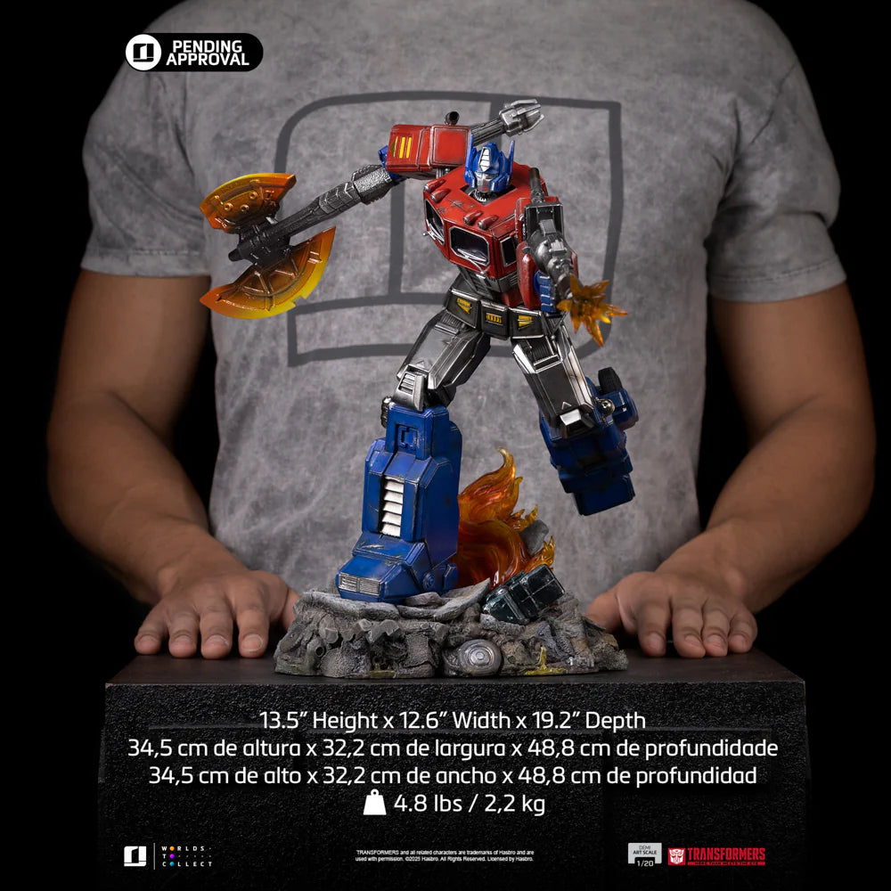 Iron Studios:  Transformers -  Optimus Prime Escala De Arte  1/20
