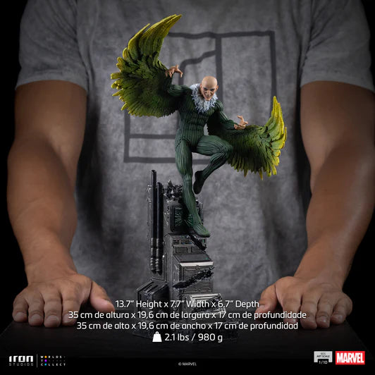 Iron Studios: Marvel Spider-Man vs Villanos - Buitre Diorama Escala de Arte 1/10