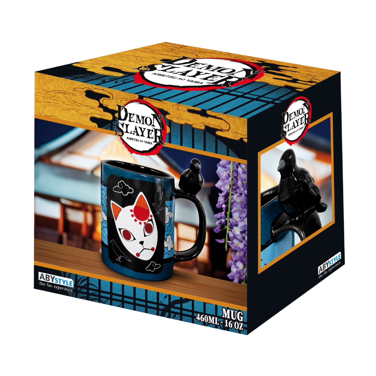 Taza 3D De Ceramica: Demon Slayer - Tanjiro Cuervo (460 ml)