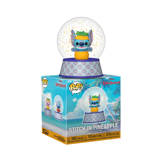Funko Mini Glitter Globe: Disney Lilo Y Stitch - Stitch en Piña