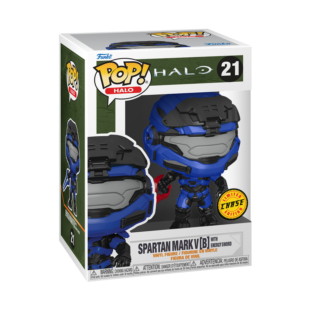 Funko Pop Games: Halo Infinite - Mark V con Espada de Energia Azul