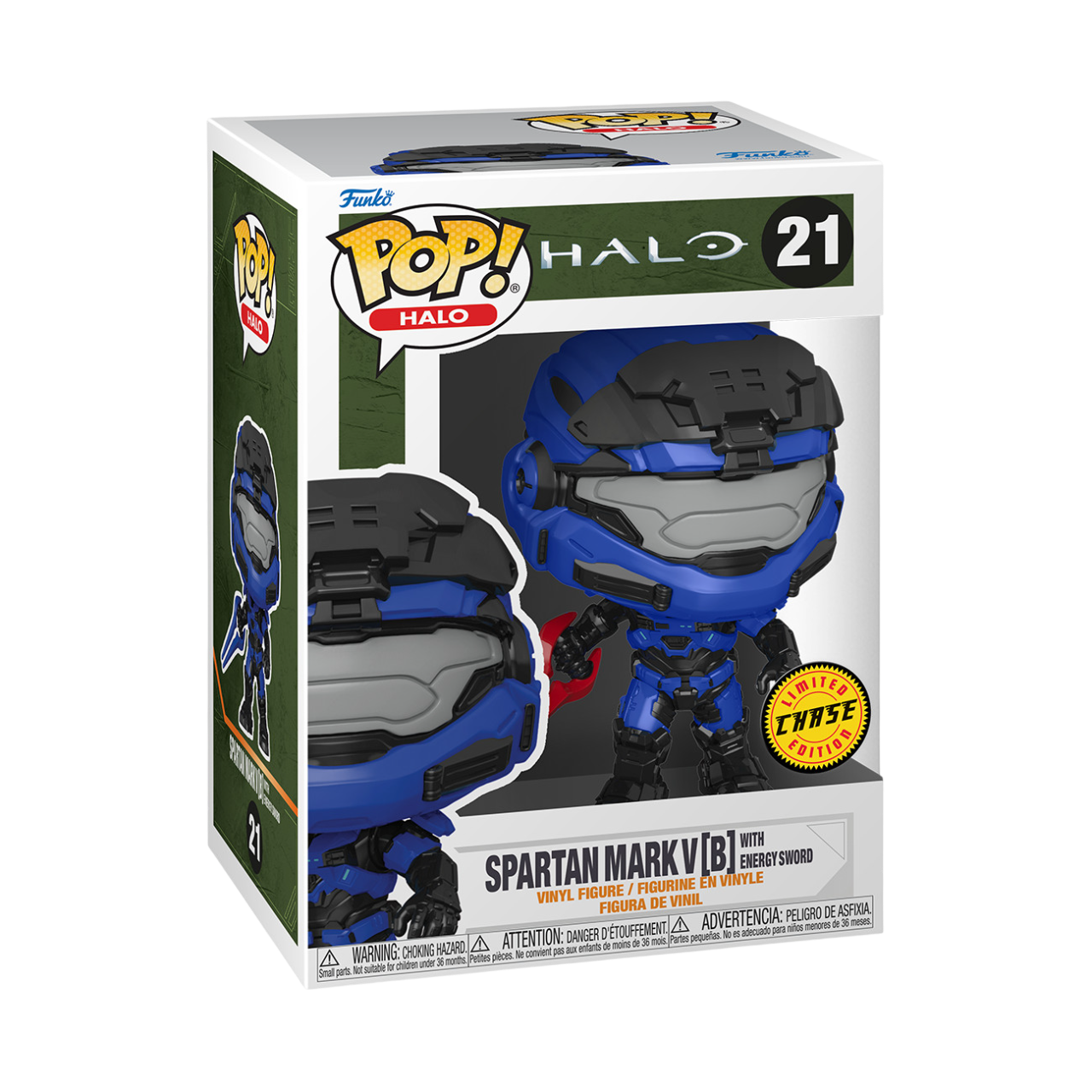 Funko Pop Games: Halo Infinite - Mark V con Espada de Energia Azul